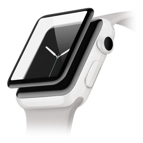 Imagen 2 de 10 de Lámina Templado 3d Bordes Negro O Transparente Para Awatch