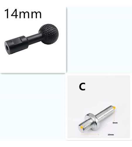 Cabezal De Pulido Negro De 10 Mm, Esférico, Ranurado En Made