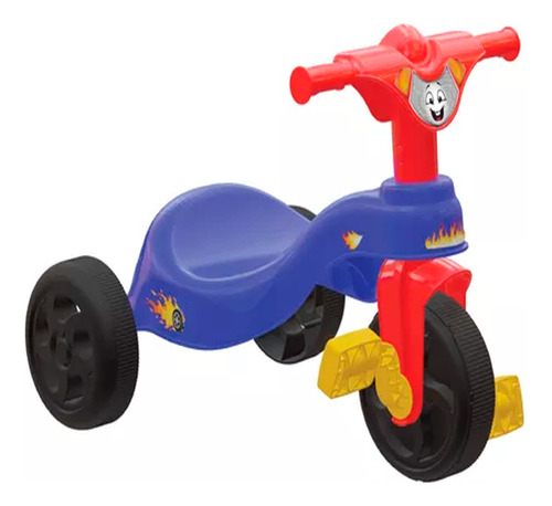 Triciclo Motoca Fast Azul Infantil Pais & Filhos