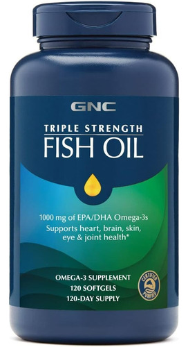 Fish Oil Gnc 120 Capsulas Nuevo Sellado Fv 2024