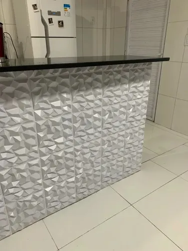 50 Placas Pvc 3d 25x25cm Branco Diamante Moderno Quarto Top | MercadoLivre