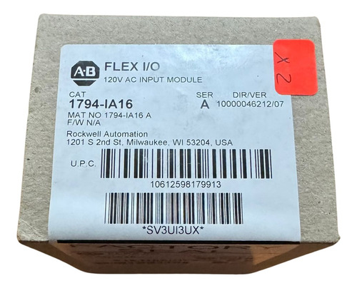 Allen Bradley 1794-ia16 Flex I/o Módulo De Entrada