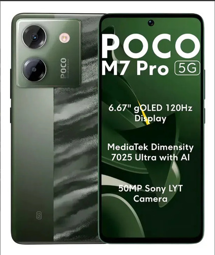 Celular Smartphone Xiaomi Poco M7 Pro 5g Verde