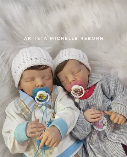 Bebê Reborn Gêmeos Twin A e B