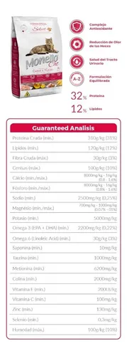 Alimento Monello Premium Especial para gato adulto sabor salmón y pollo en bolsa de 7kg