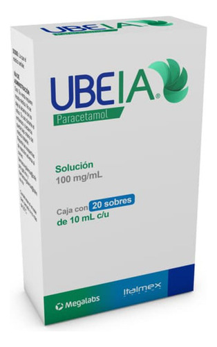 Ubeia Solución Oral 1000 Mg/10 Ml, 20 Sobres 10 Ml
