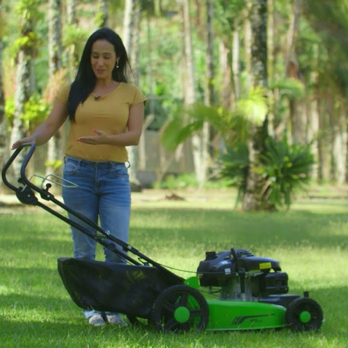Cortador De Grama A Gasolina Com Tração 6,5cv Lf55c Trapp Nf