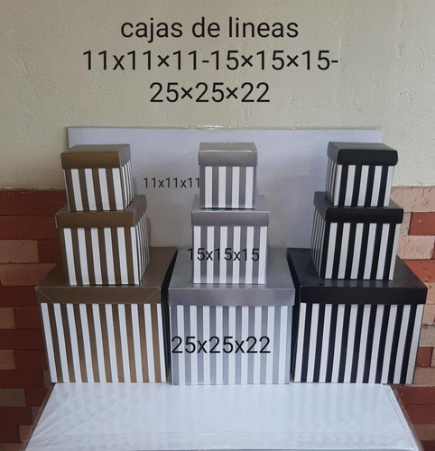 Imagen 3 de 6 de Cajas Cubo 15 Cms