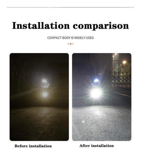 2 Luces Led Antiniebla H1h3 H4 H7 H11 H8 Drl Hb3 Hb4 880
