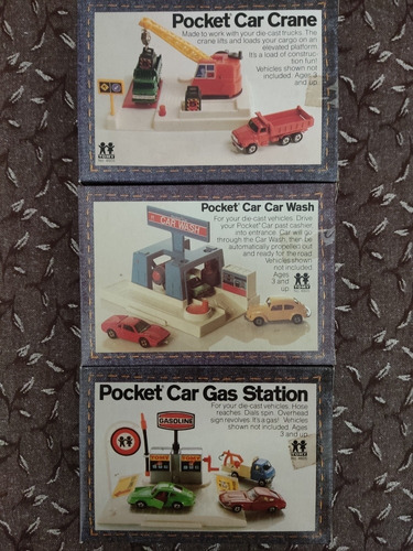 Pocket Car Colección Vintage 80's,estación De Servicio Y Otr
