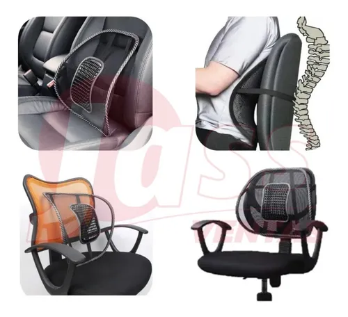 Soporte Lumbar Ergonomico Respaldo Para Auto Silla Oficina