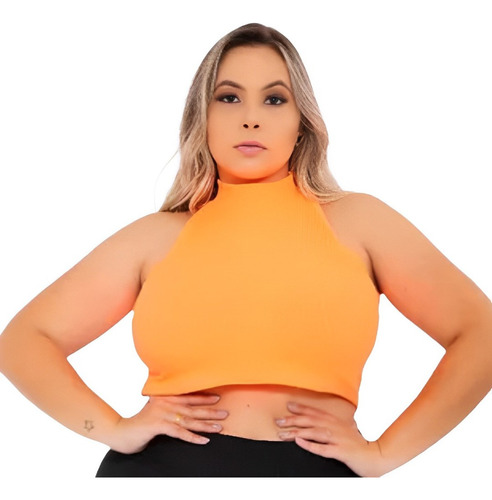 Top Cropped Cavado Plus Size Varias Cores