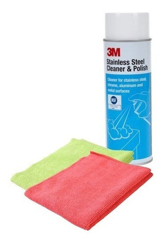 Steel Cleaner 3m Grande + 2 Microfibras 35x35cm Regalo!!