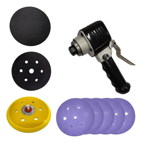 Lijadora Pulidora Roto Orbital Neumatica + Plato + Accesorio