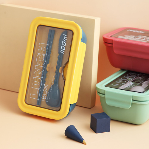 Lonchera Para Estudiantes: Bento Multicelular De 1100 Ml De