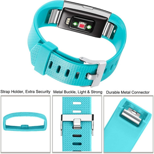 Imagen 2 de 9 de 3 Mallas Para Reloj Fitbit Charge 2 Talle Small