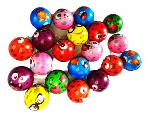 20 Pelotas Esponja Antiestres Para Fiesta Regalo Piñata Bolo