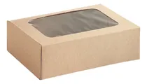 Comprar Caja De Cartón Dulces Postres Kraft 10 Unds