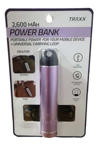 Power Bank 2600 Mah Cargador Portátil 