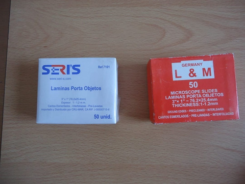 Láminas Portaobjetos Para Laboratorio Bioclínico