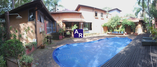 Imagem 21 de 30 de Granja Viana Casa Estilo Chácara Semi Térrea De 4 Suítes 600m2 E Terreno 2110m2 Com Piscina - Cc00153 - 68501940