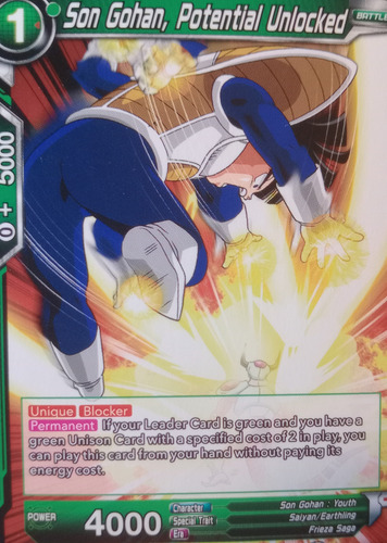 Gohan Namek Ataque Dragon Ball Tcg Bandai