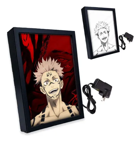 comprar Jjk Lámpara Cuadro Mágico Iluminado Velador Jujutsu Sukuna