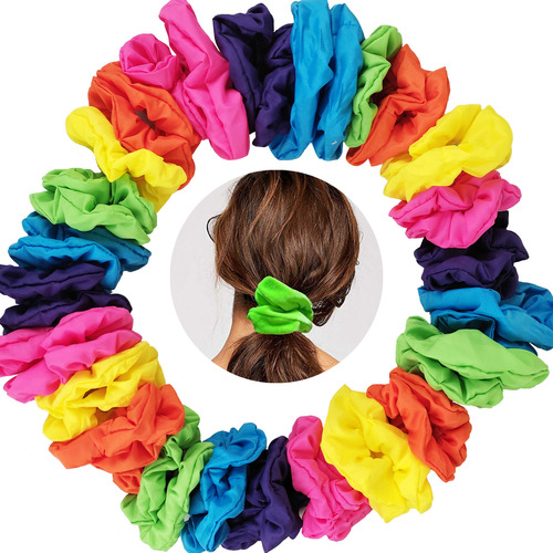 Mayoreo Lote Scrunchie Dona Liga Coletero Colores A Elegir 