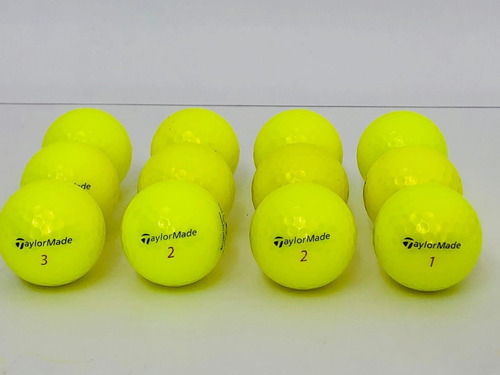 12 Pelotas De Golf Taylormade Distance Amarillas Bolas