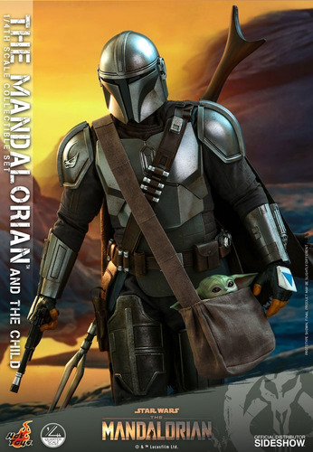 The Mandalorian The Child Grogu Hot Toys 1 / 4 Figura Escala