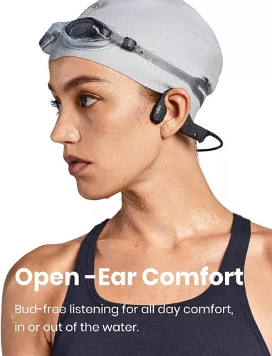 Shokz OpenSwim - Auriculares MP3 de conducción ósea MP3 impermeables para  natación, auriculares inalámbricos de oreja abierta, sin Bluetooth, con  clip