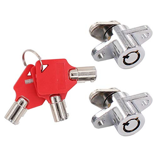 Motorcycle Hard Saddle Bag Saddlebag Lock Key Set Red A...