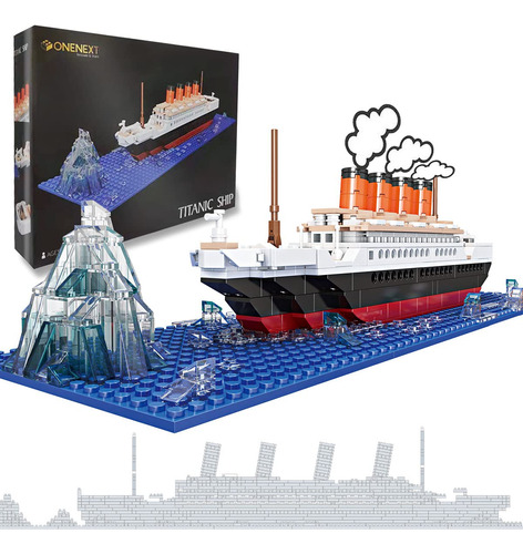 Onenext Rms Titanic - Juego De Bloques De Construccin Grande