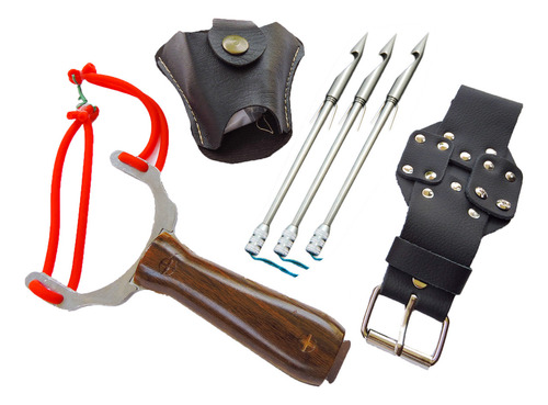 Estilingue Para Pesca Xwood C1 + Super Kit De Acessórios (x)