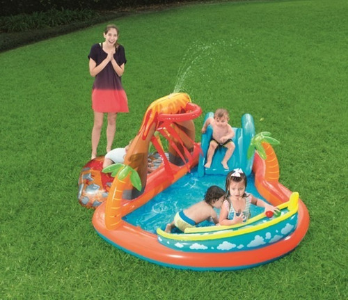 Centro De Juegos Acuático Lava Lagoon Bestway modelo 53069