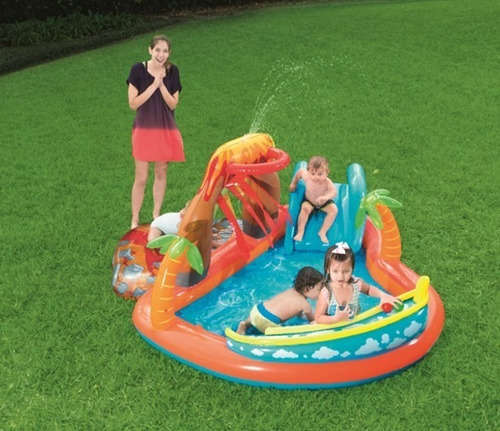 Centro De Juegos Acuático Lava Lagoon Bestway modelo 53069	