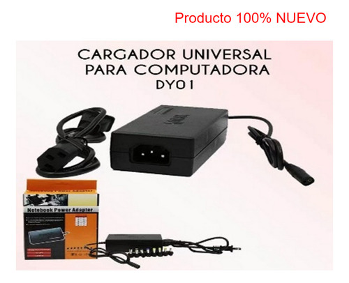 Cargador Universal De Laptop 70w 12v-24v Con 8 Puntas Dy01