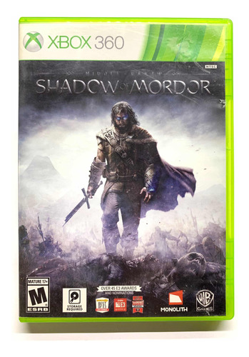 Middle Earth Shadow Of Mordor Xbox 360