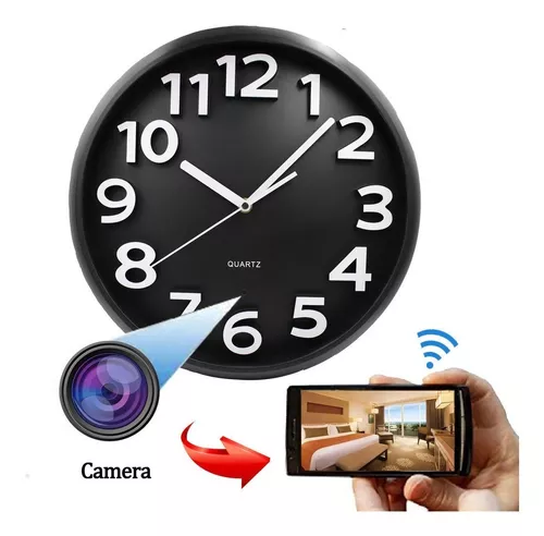 Camara Oculta Wifi Reloj De Pared Discreta Espia 1080p Hd