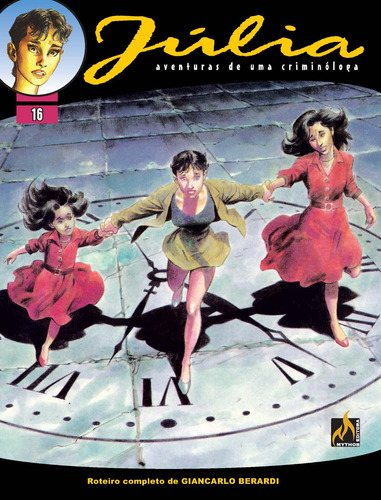 Júlia - Vol. 16: A sombra do tempo, de Berardi, Giancarlo. Júlia - Formato Italiano (16), vol. 16. Editorial Edições Mythos Eireli,Sergio Bonelli Editore, capa mole em português, 2021