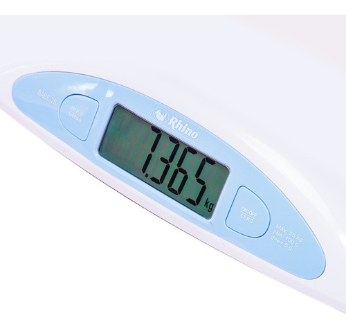 Báscula Digital Pediátrica Rhino Babe-25, Hasta 25 Kg Blanco