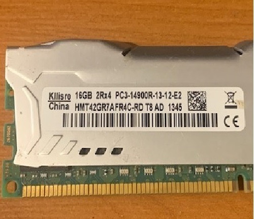 Memoria Ram Kllisre Ddr3 Pc14900 16gb 1866mhz Ecc Disipador