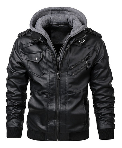 Chaqueta De Cuero Para Hombre [u]