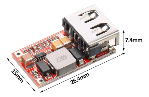 Módulo Regulador De Voltaje Dc-dc Buck 6-24v A 5v 3a Usb