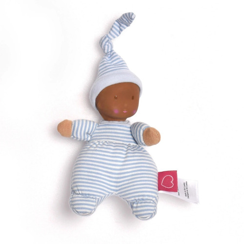 Muñeco Suave Precious Mini Rayas Azules Bonikka