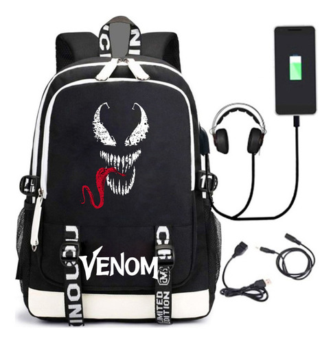 Venta Al Por Mayor De Nueva Mochila Marvel Venom Estampada P