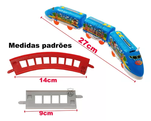 Trenzinho De Brinquedo Trem Menino Locomotiva Trilho Pilha