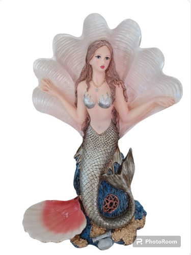 Sirena, 50 Cm, Figura De Resina 