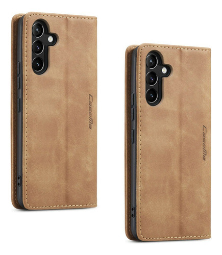 2×capa Magnética Couro Com Fenda Couro Para Samsung Galaxy