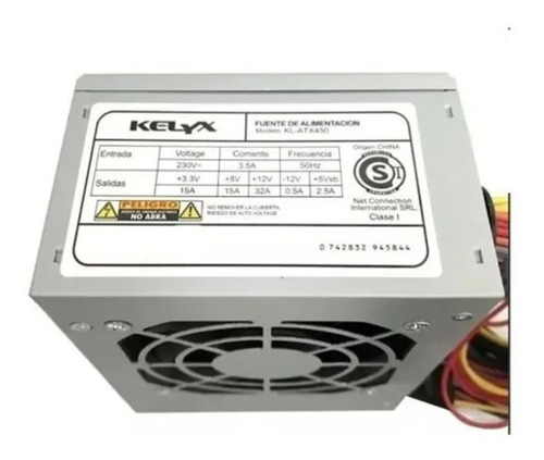 Imagen 1 de 2 de Fuente de alimentación para PC Kelyx KL-ATX450 450W 230V